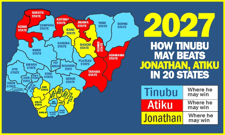 BREAKING: 20 States Tinubu Will Win in 2027 Election (FULL LIST)