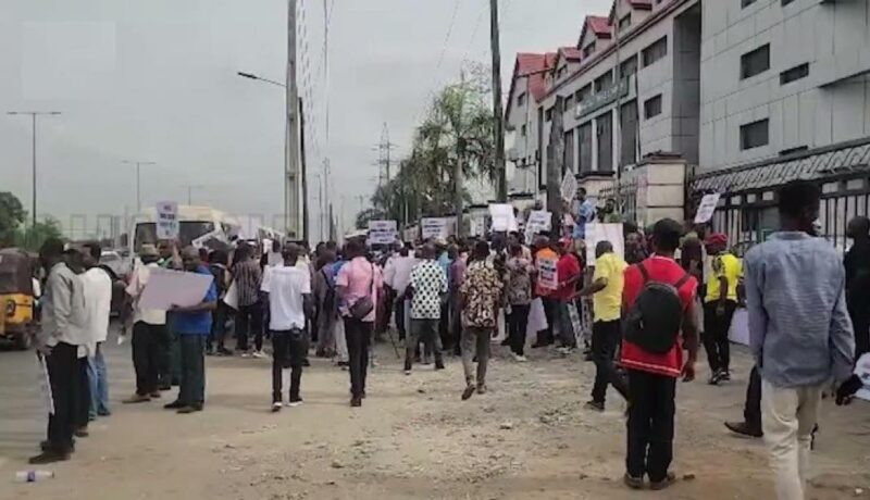 Workers Protest At NAFDAC Over Job Losses Amid Sachet Alcohol Ban