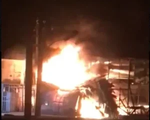 (VIDEO): Truck Collides with Gas Tanker, Triggers Explosion in Lagos