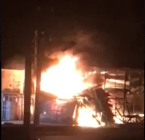 (VIDEO): Truck Collides with Gas Tanker, Triggers Explosion in Lagos