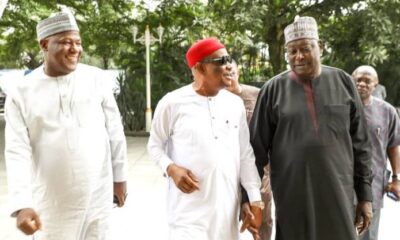 Video: Drama as Dino Melaye Shares Wike, Babachir Meeting Clip