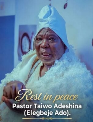 Popular Yoruba Actor Elegbeje Ado Dies