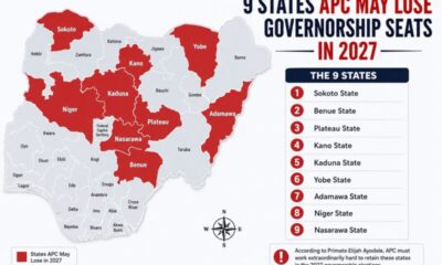 (SEE MAP): Top Prophet Names 9 States APC Will Lose Governorship Seat