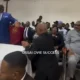 VIDEO: Drama as Commissioner Breaks Down in Tears, Kneels Before Top Governor After Swearing-in