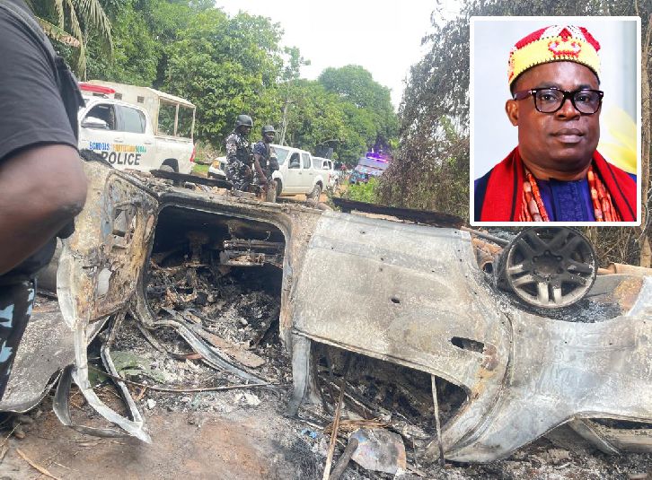 Top Monarch Killed, Set Ablaze in Shocking Attack (PHOTO)